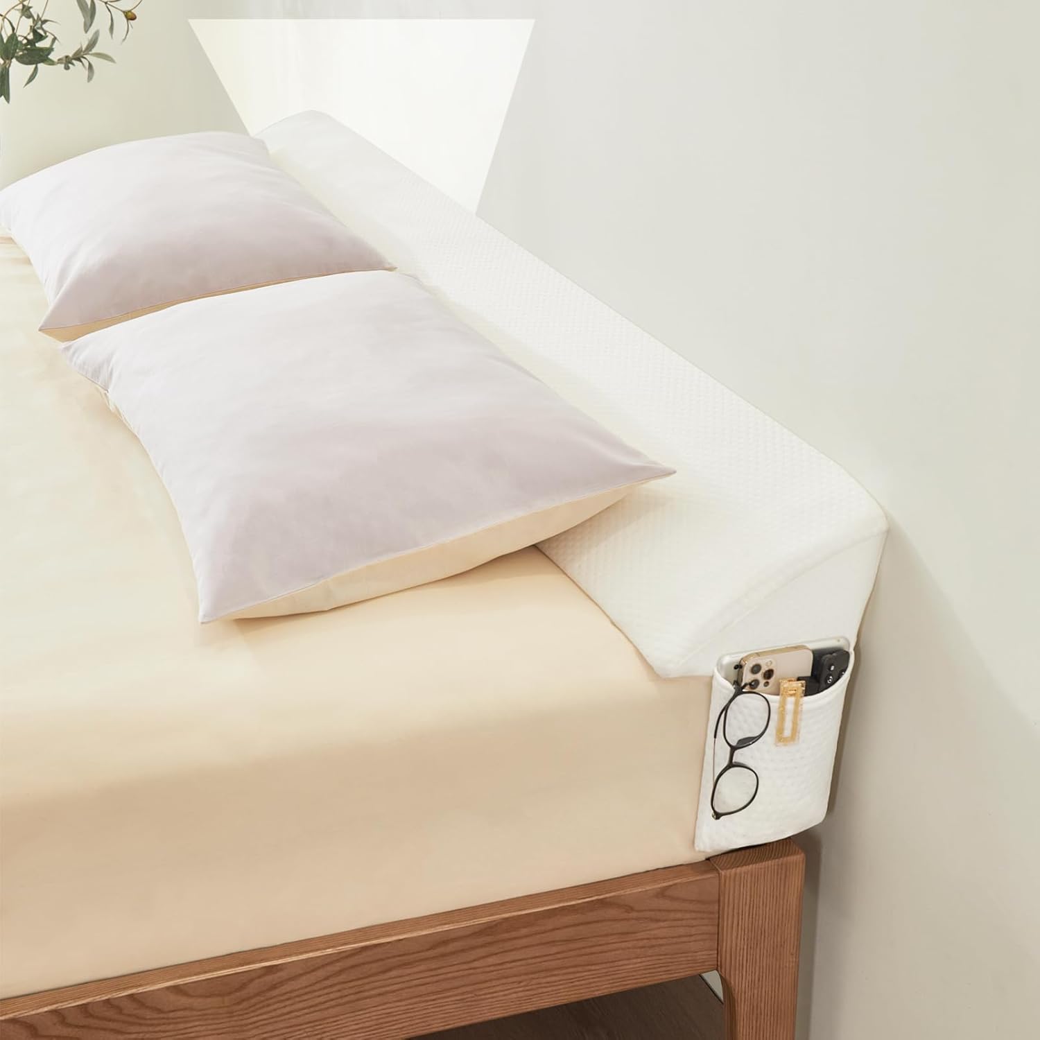 Bed Wedge Gap Filler King Pillow for Headboard Gap Solution