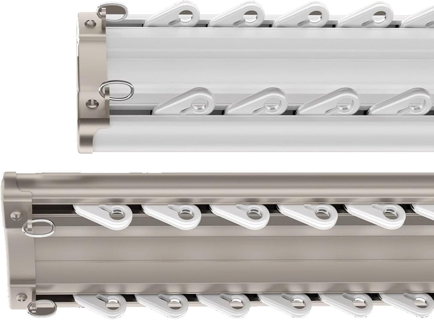 Silent Ceiling Mount Curtain Tracks - White, 8.5ft