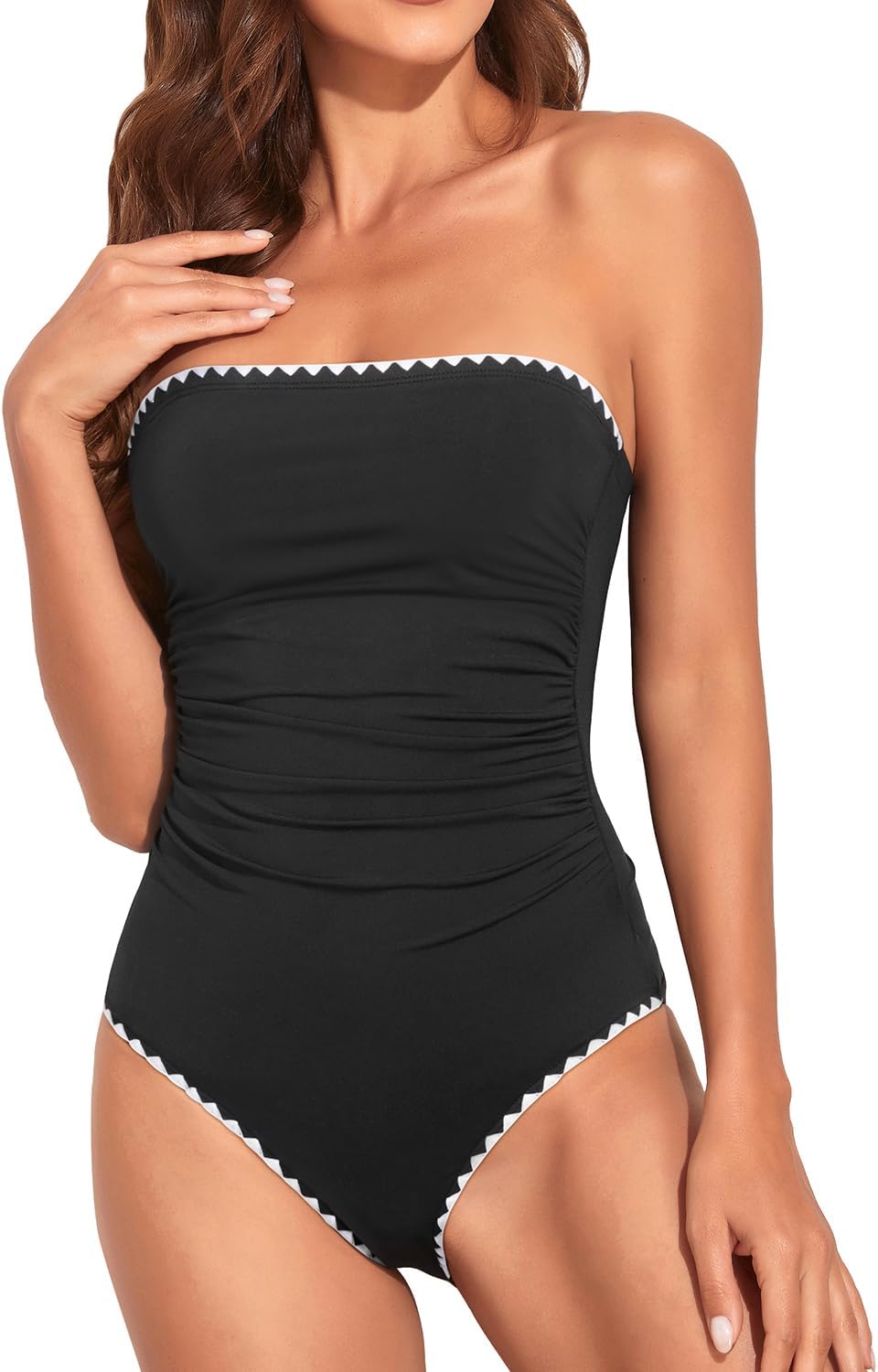 Holipick Women Tummy Control One Piece Swimsuits for Elegance