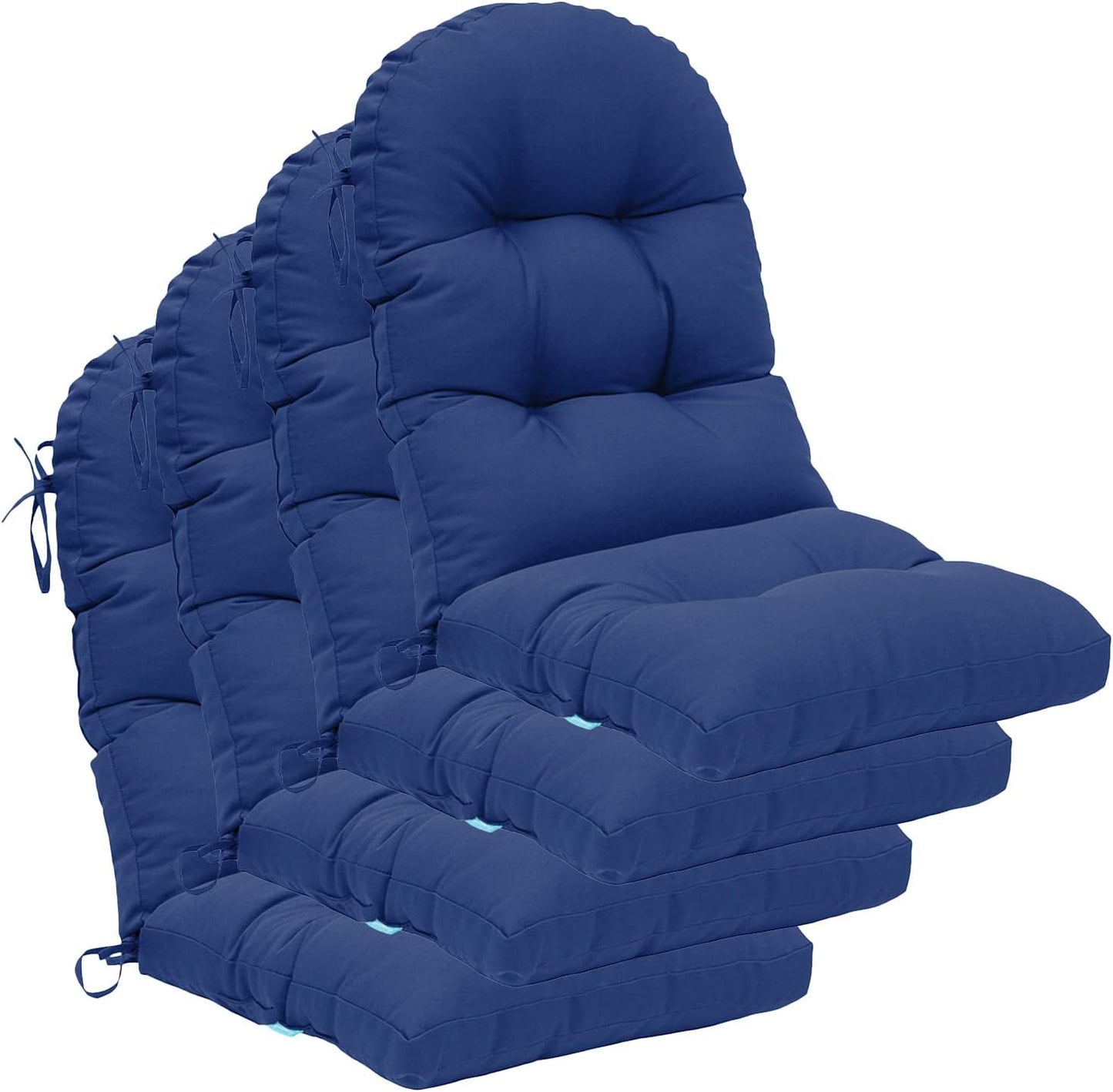 QILLOWAY Indoor/Outdoor High Back Chair Cushion for Comfort