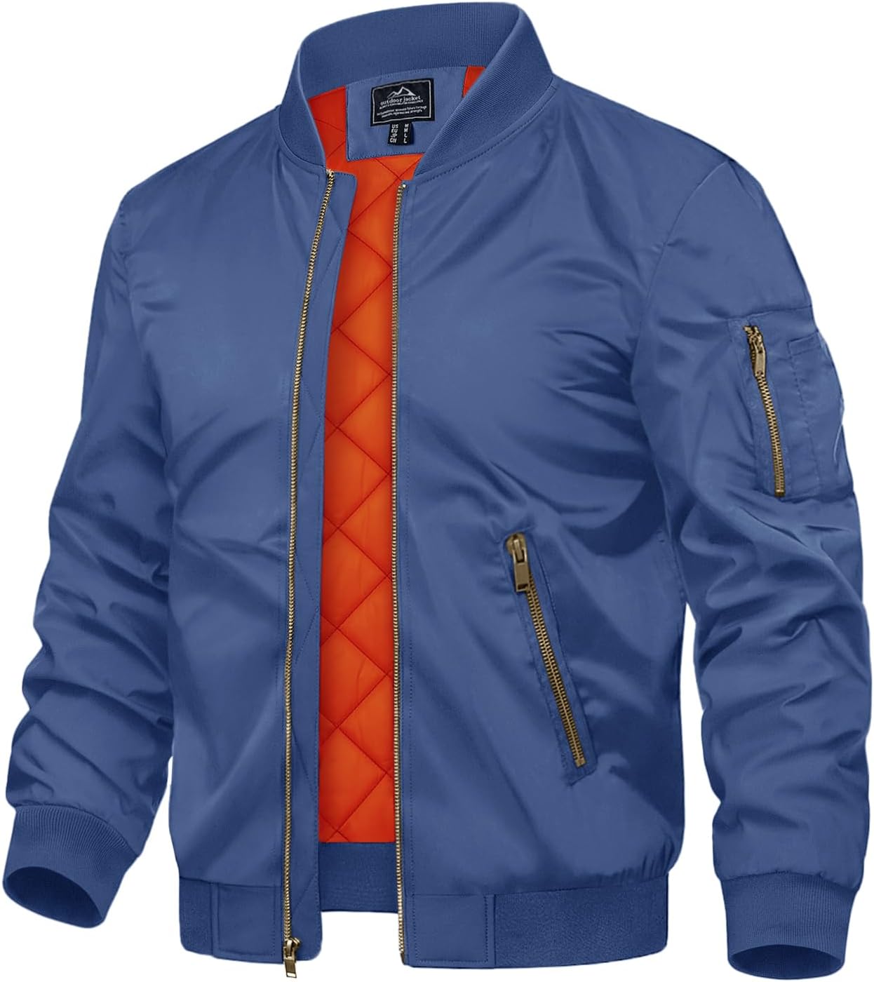 TACVASEN Men's Bomber Jacket - Stylish and Warm Windbreaker