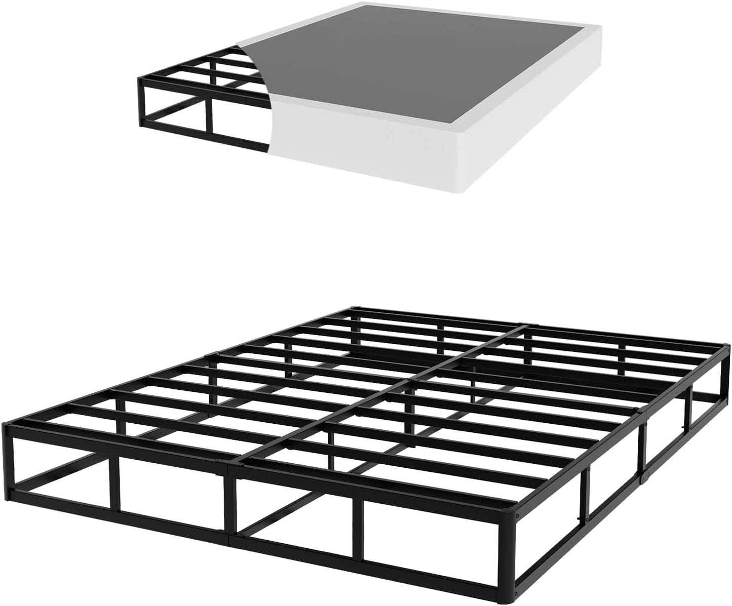 9 Inch Full Size Box Spring for Comfortable Sleep and Support