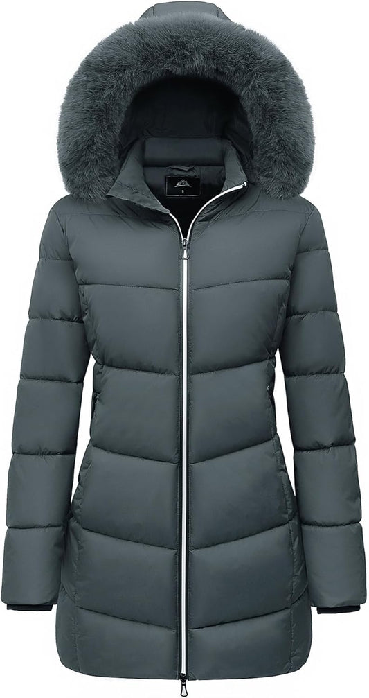 MOERDENG Women's Winter Windproof Warm Down Coats for Style