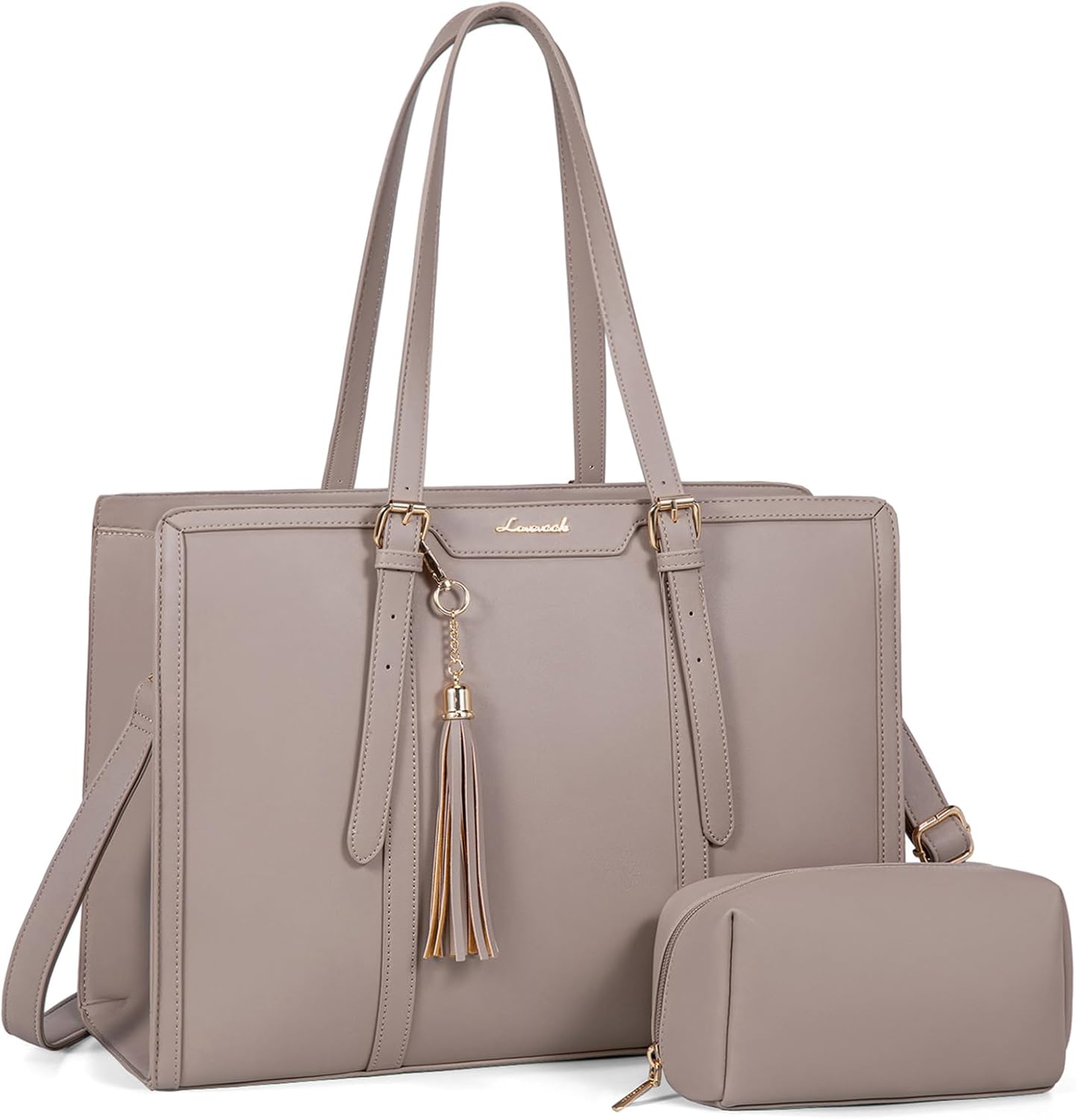 LOVEVOOK Laptop Tote for Women - Stylish 15.6 inch Bag