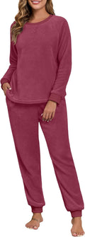 PrinStory Women's Fleece Pajama Set for Cozy Winter Nights