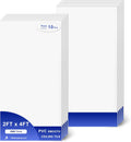 Smooth Drop Ceiling Tiles 2ft x 4ft - Waterproof Fire-Rated 10-Pack