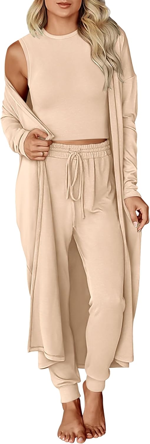KIRUNDO 3 Piece Lounge Sets for Women Travel and Vacation Style