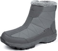 SILENTCARE Men's Warm Snow Boots - Fur Lined Waterproof Ankle Boot