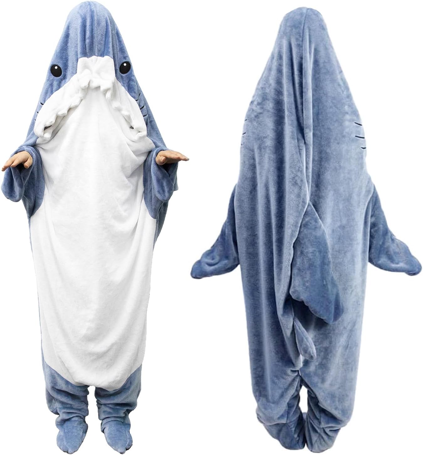 Cozy Shark Blanket Hoodie - Aierden
