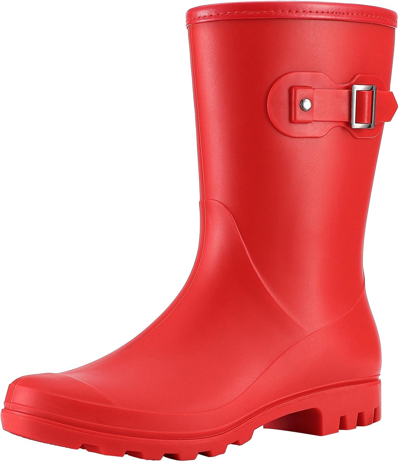 Evshine Women's Mid Calf Rain Boots for Stylish Comfort