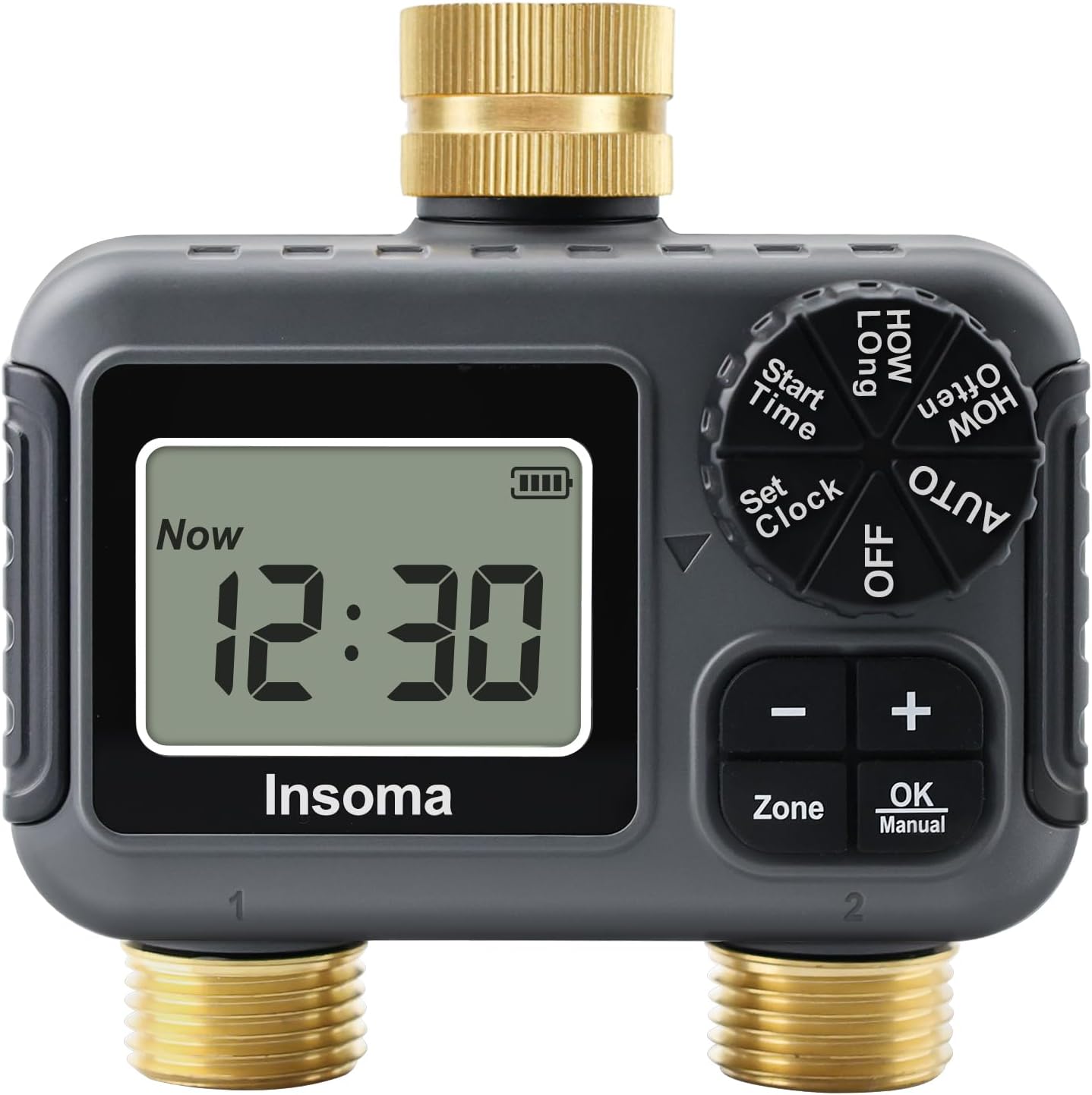 Insoma 2-Zone Water Timer for Efficient Garden Watering