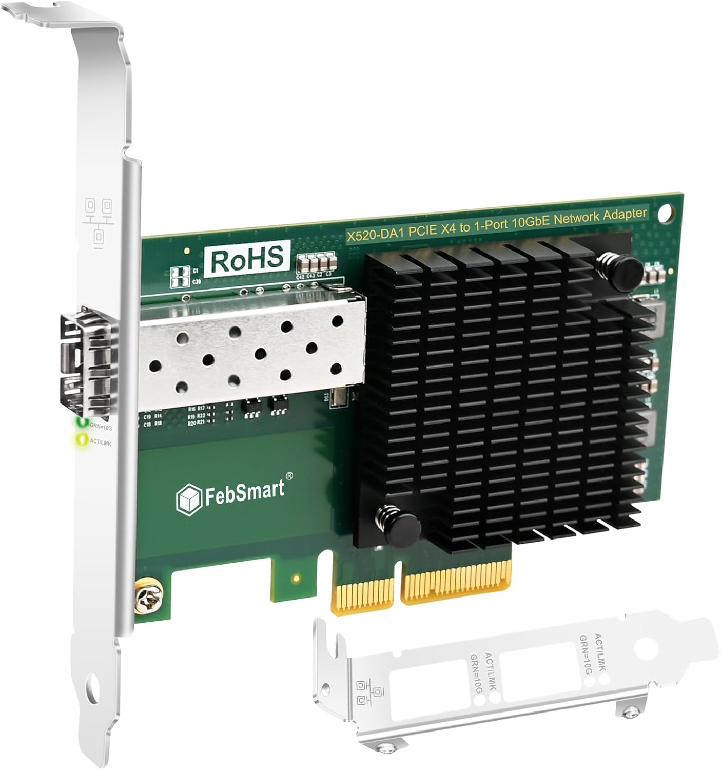 10GbE SFP+ Fiber Port Ethernet Adapter for Gaming and More