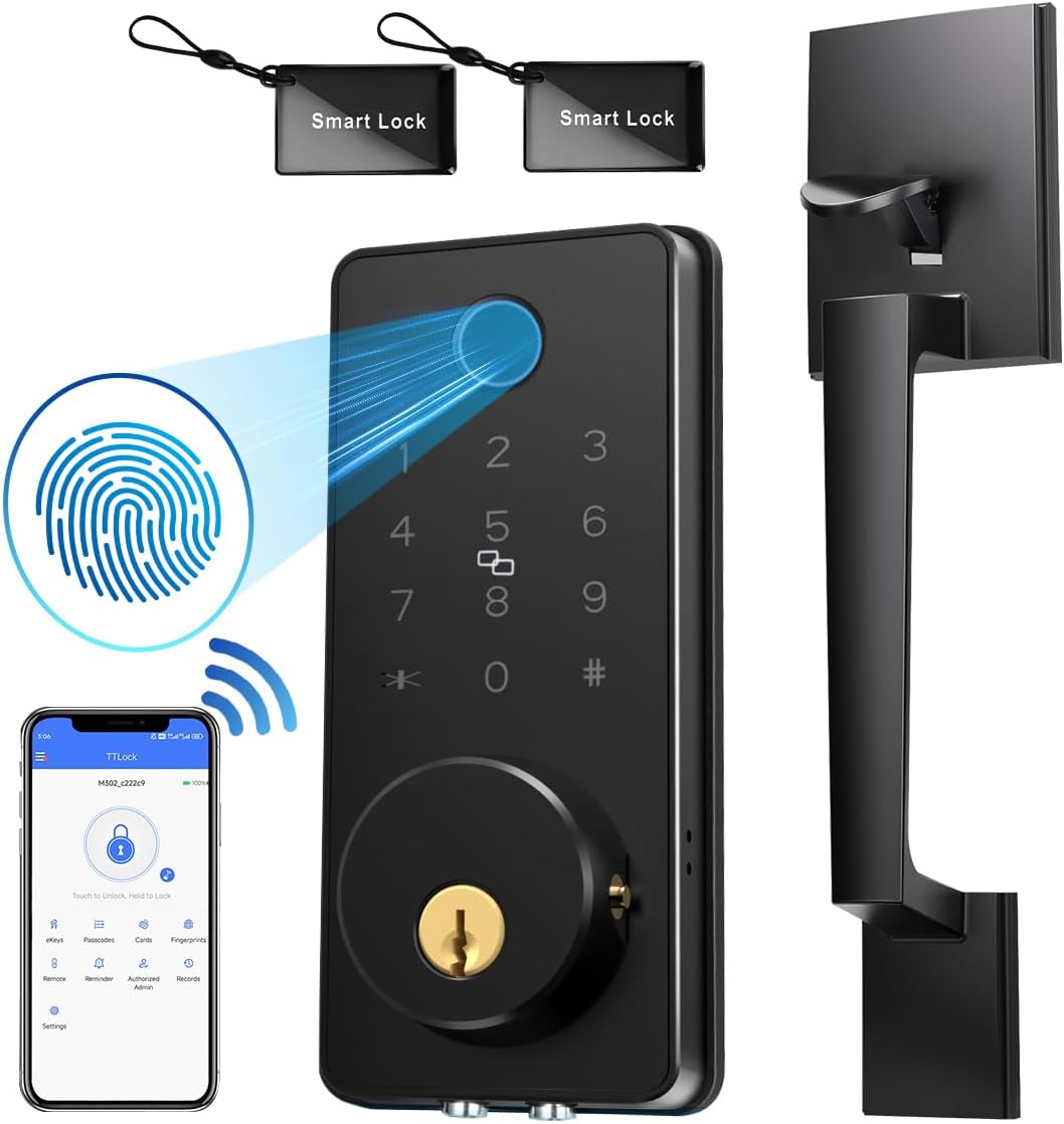 Fast Unlock Keyless Smart Lock for Front Door