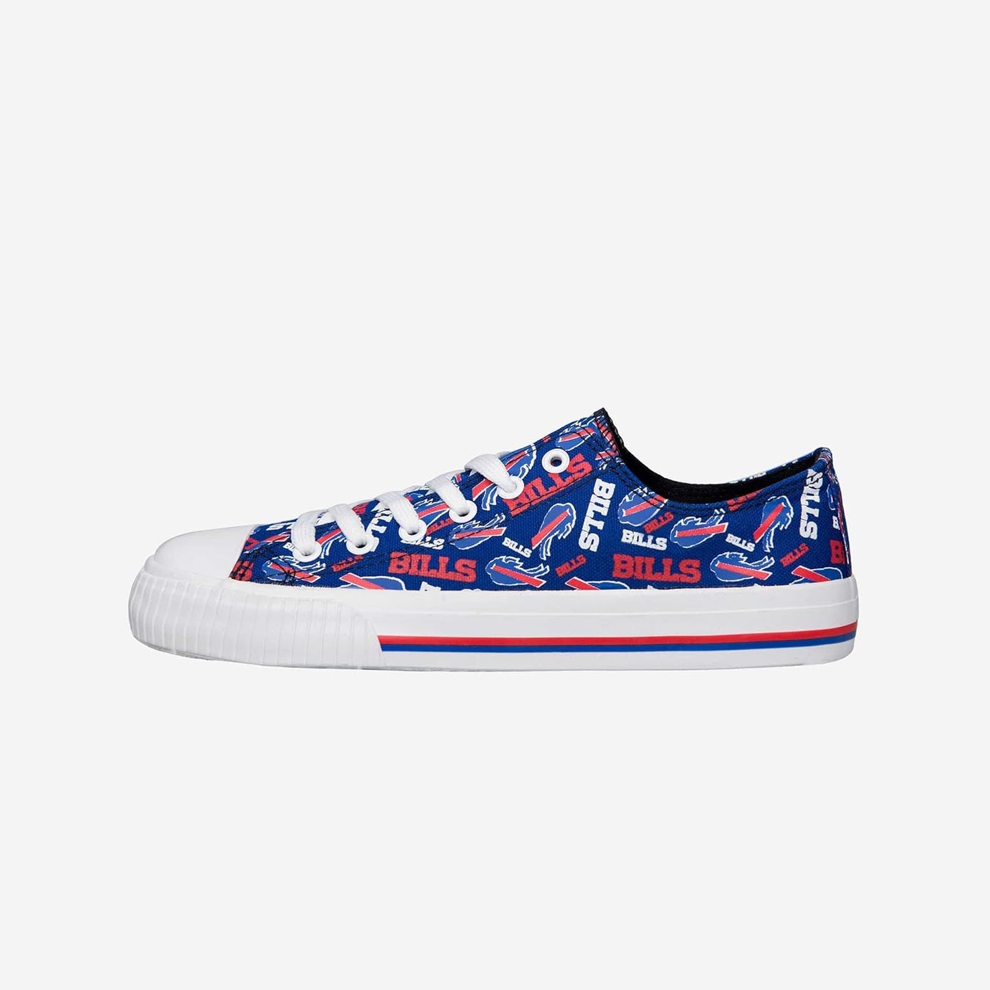FOCO Women's NFL Team Logo Glitter Low Top Sneakers for Fans