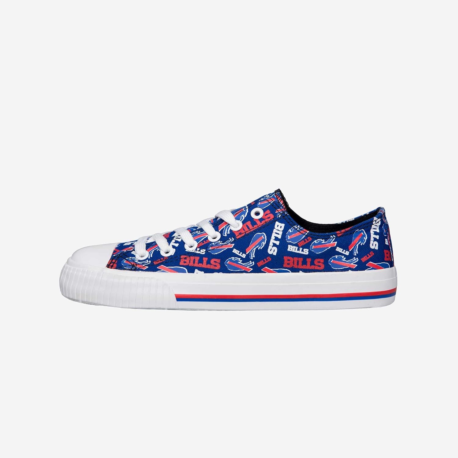 FOCO Women's NFL Team Logo Glitter Low Top Sneakers for Fans