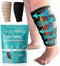 Beltwell Calf Compression Wrap for Swelling - Easy On/Off Support
