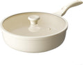 Redchef Ceramic Frying Pan with Glass Lid 12in - Deep Saute Pan