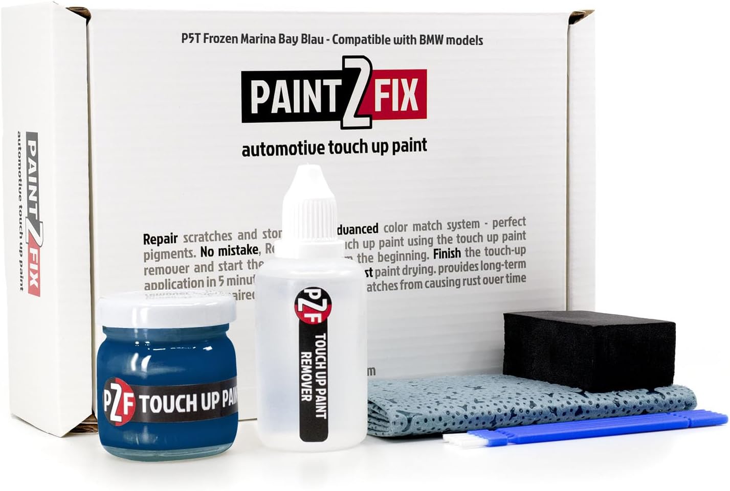 P5T Frozen Marina Bay Blau Touch-Up Paint for BMW Models