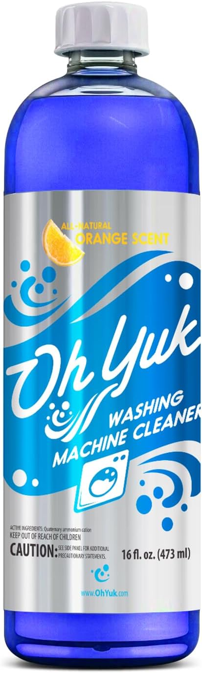 Oh Yuk Washing Machine Cleaner - Natural Citrus Scent, 4x Cleanings, Septic Safe