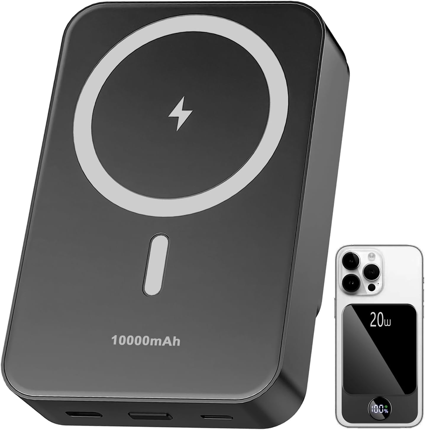 Magnetic Portable Charger 10000mAh with PD 20W Fast Charging