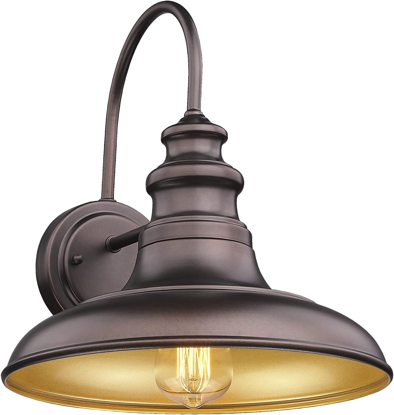 Outdoor Barn Light Fixture with Gooseneck Design for Porches