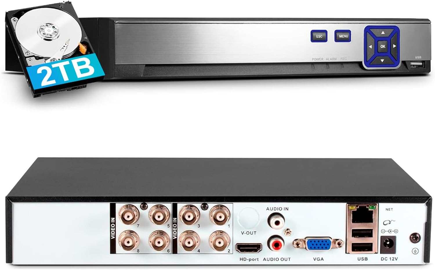 KERUI 5MP 8-Channel Security Camera DVR System for Safety