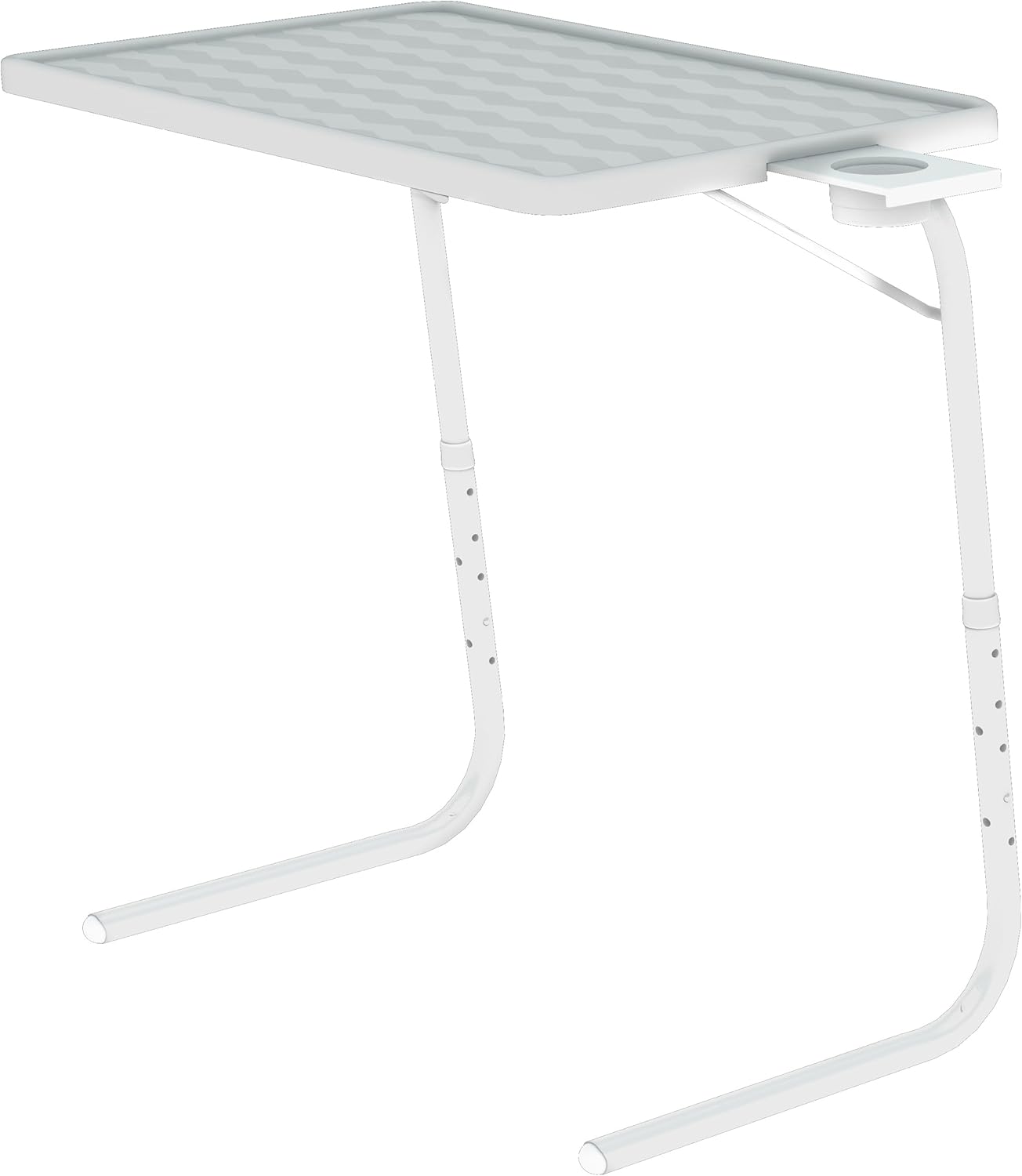 Table Mate II: Foldable TV Tray - Adjustable, Portable, Versatile - White