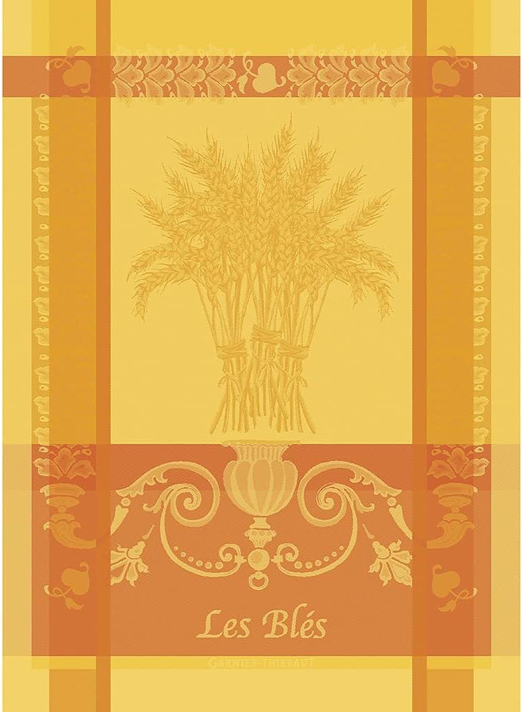 Garnier Thiebaut Saffron Wheat French Kitchen Towel for Style