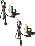 QWORK Electronic Drain Valve 2-Pack - Timed Automatic Tank Drain