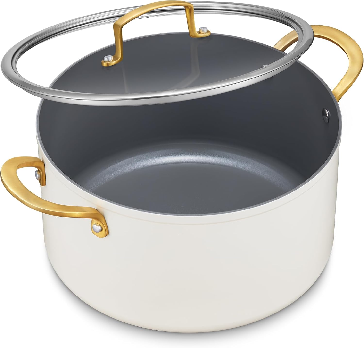 BEZIA Non Stick Stock Pot 12 Quart for Soups and Stews