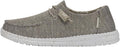 Hey Dude Women's Chambray Lace Up Loafers for All-Day Comfort