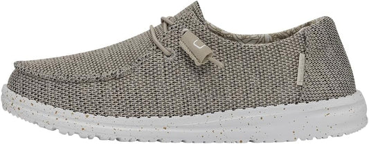 Hey Dude Women's Wendy Chambray Comfortable Lace Up Loafers