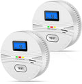 2 Pack Smoke and Carbon Monoxide Detector Combo - Clear Digital