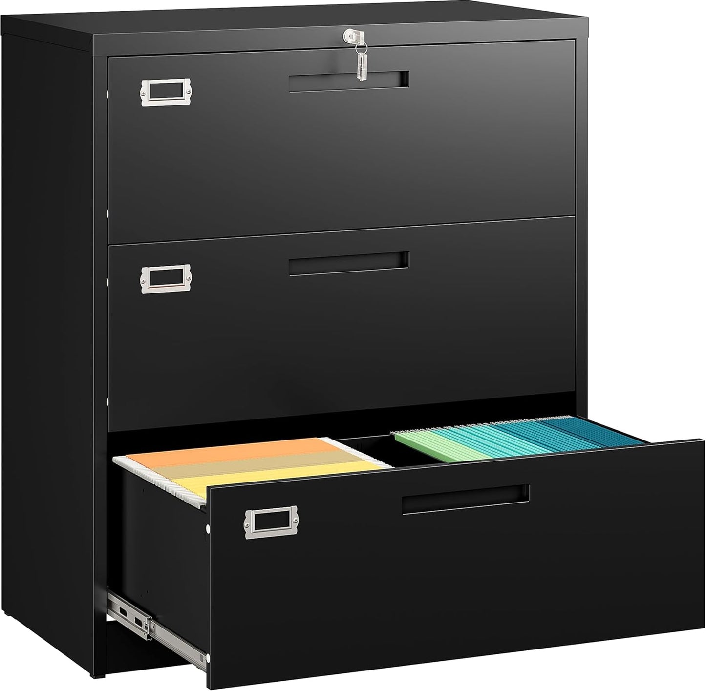 SISESOL 3 Drawer Lateral File Cabinet for Office and Home Use