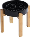 Slow Feeder Ceramic Slow Feeder Dog Bowl Elevated for Medium Breed