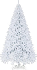 Goplus White Artificial Christmas Tree 9ft Premium Unlit - Full, Easy
