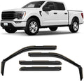 In-Channel Rain Guards for F150 2021-2026 SuperCrew - Durable 4 pc