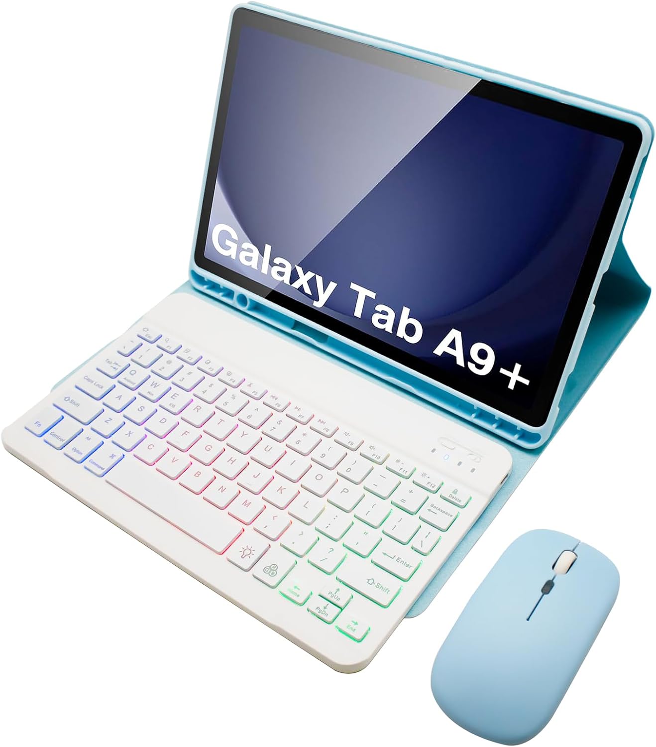 Keyboard Case for Samsung Galaxy Tab A9 Plus with Backlight