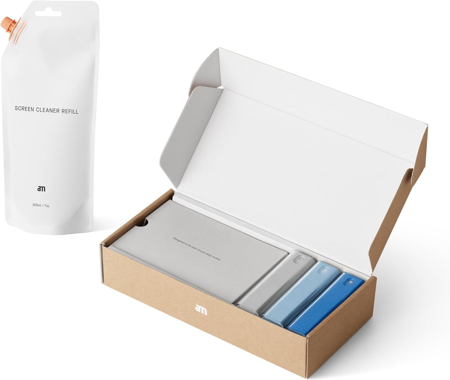 am Screen Cleaner with Refill for Streak-Free Device Cleaning