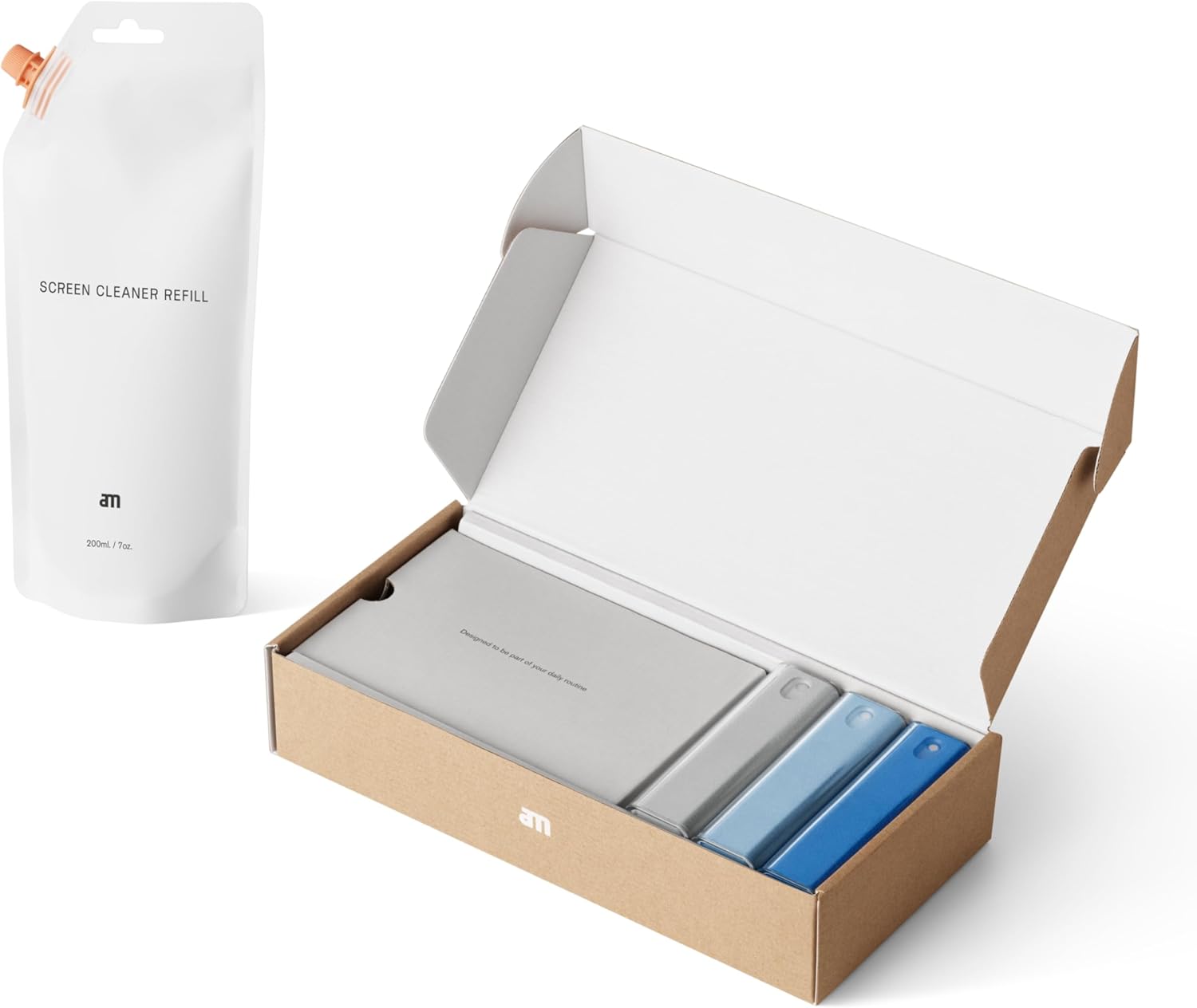 am Screen Cleaner with Refill for Streak-Free Device Cleaning