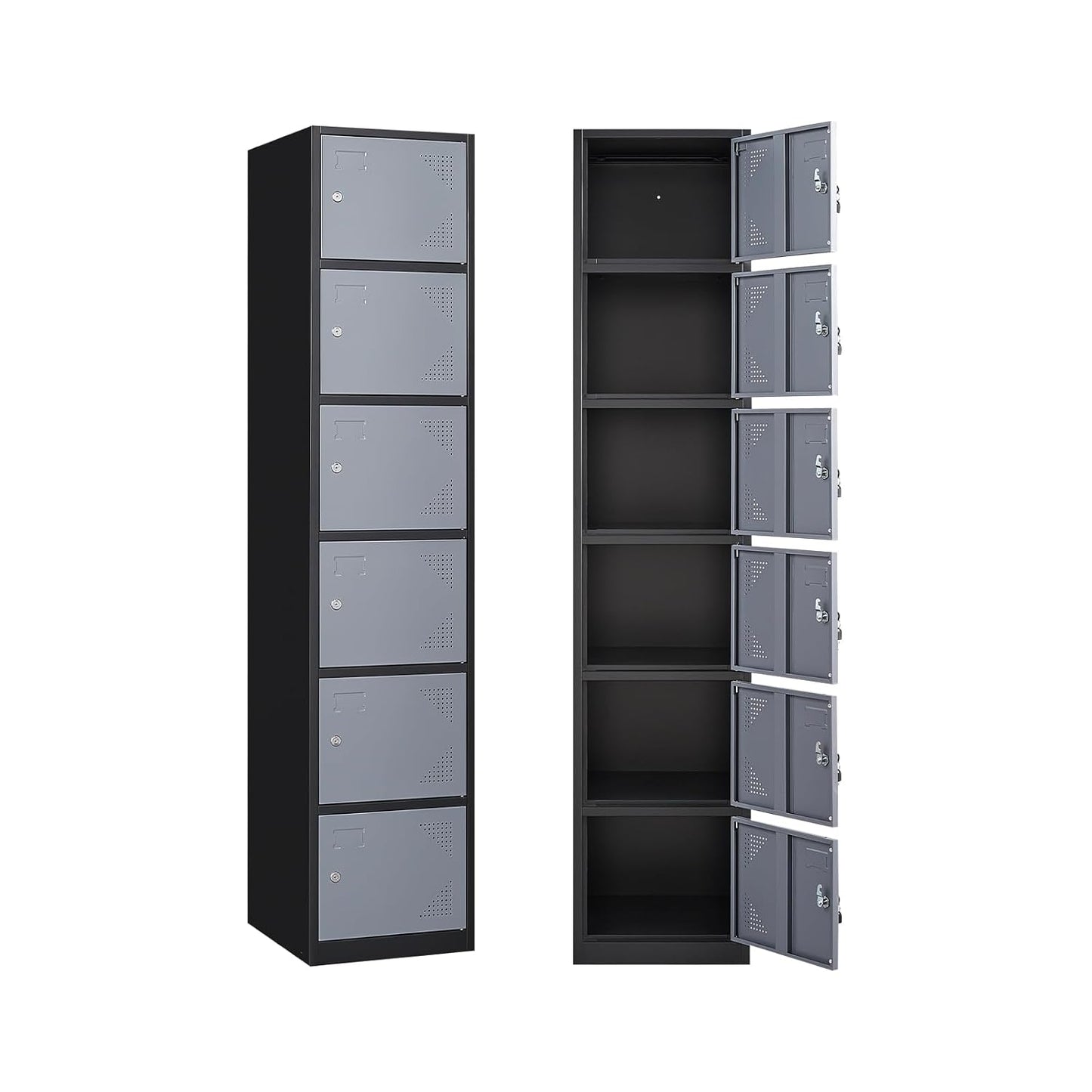 Yizosh Metal Locker with 6 Doors for School and Office Use