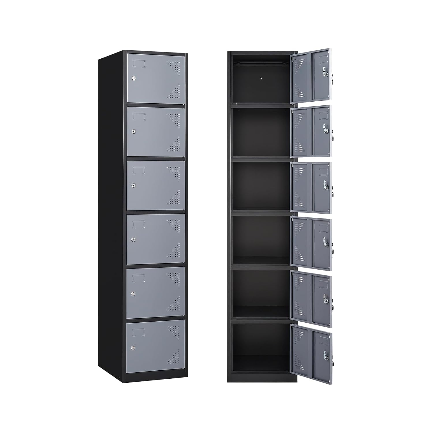 Yizosh Metal Locker with 6 Doors for School and Office Use