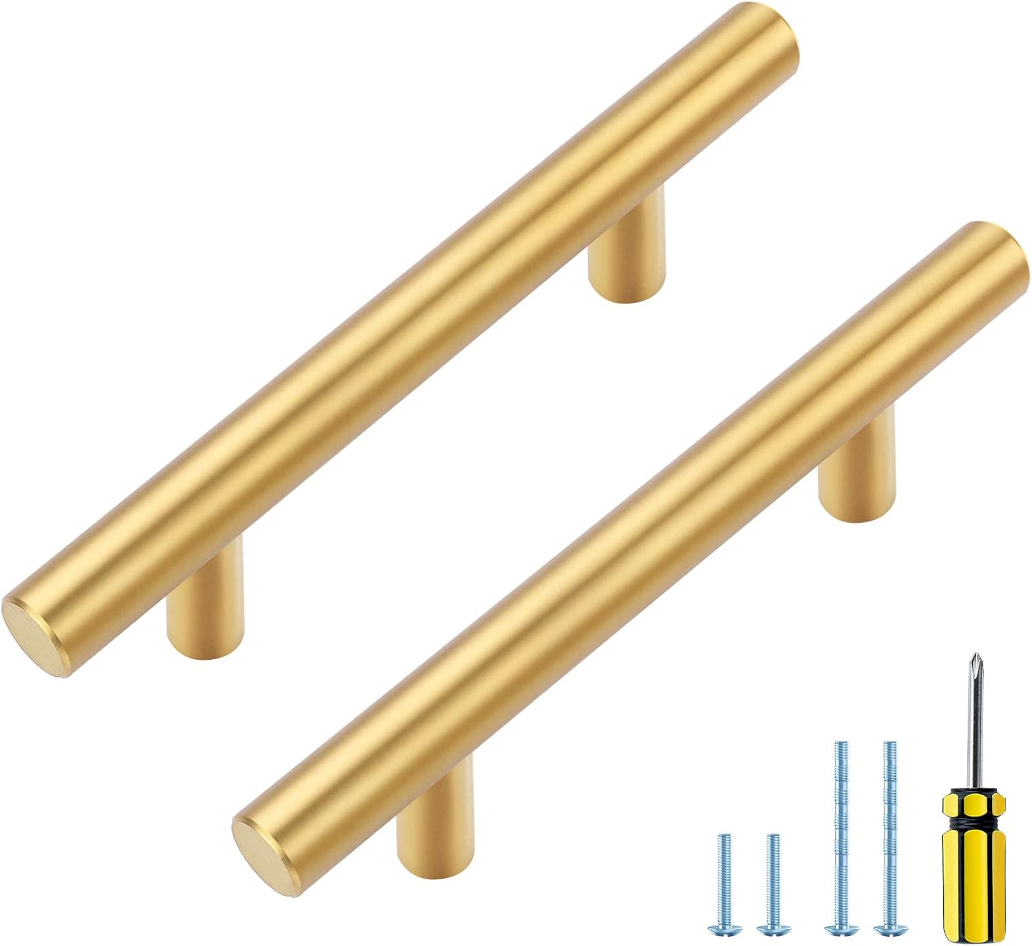 Ravinte Gold Cabinet Handles 25 Pack 5 Inch Brushed Gold Pulls