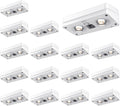 Solar Fence Lights 16 Pack with 12 Modes RGB Color Glow