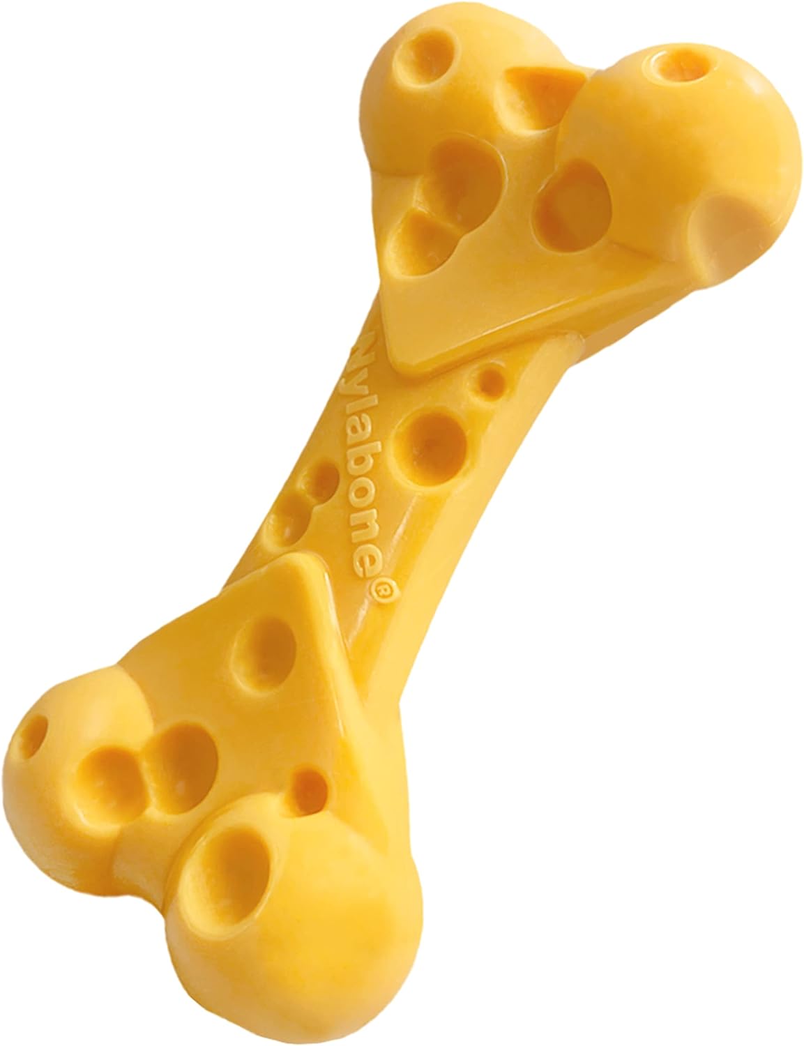 Nylabone Cheese Power Chew Toy - Durable & Tasty Fun!