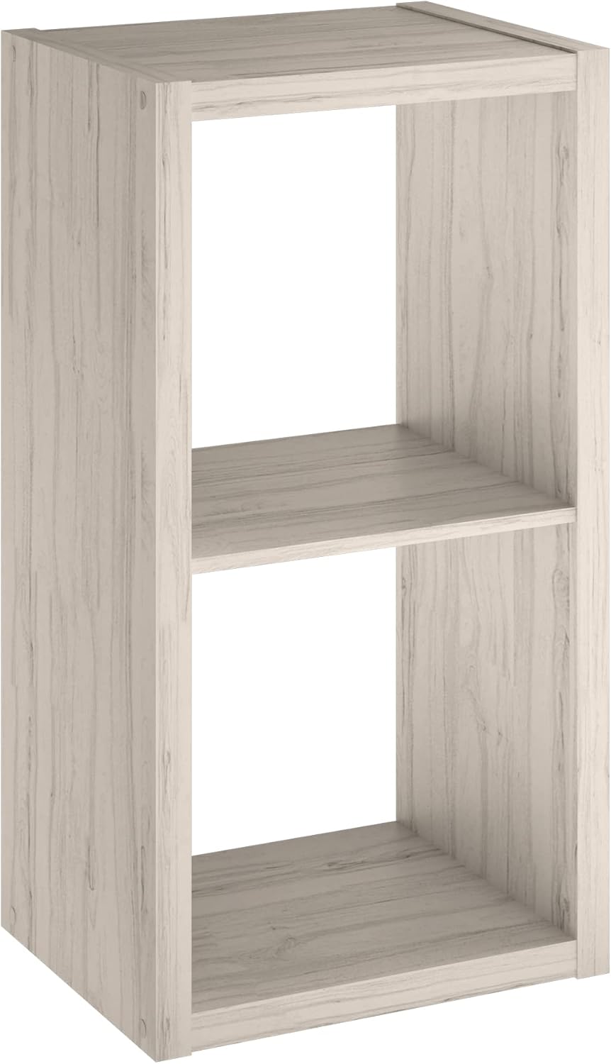 ClosetMaid 2-Cube Storage Organizer in Bleached Walnut Finish