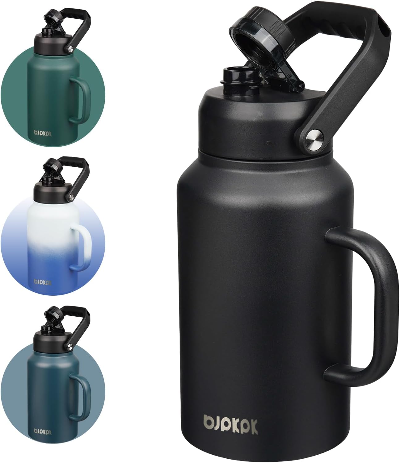Insulated Water Bottle BJPKPK 87oz for Hot and Cold Beverages