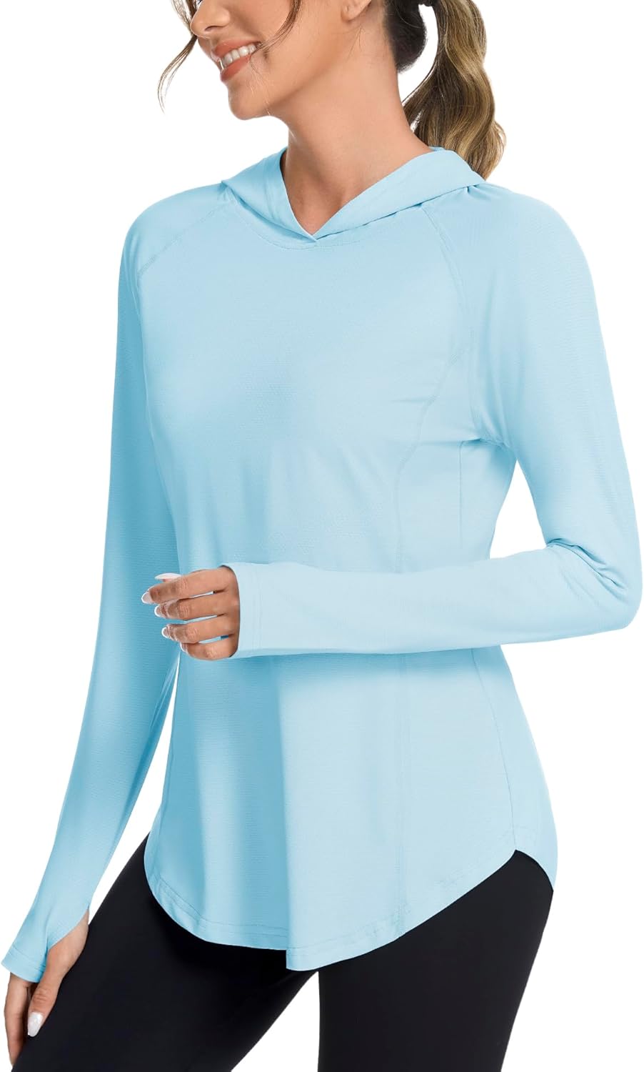 Bashafo Women's UPF50+ Sun Hoodie - Lightweight UV Protection