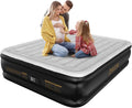 DIVON Air Mattress Queen with Built in Pump - 18ft Quick Inflatable