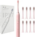 Rechargeable Electric Toothbrush with 8 Brush Heads for All